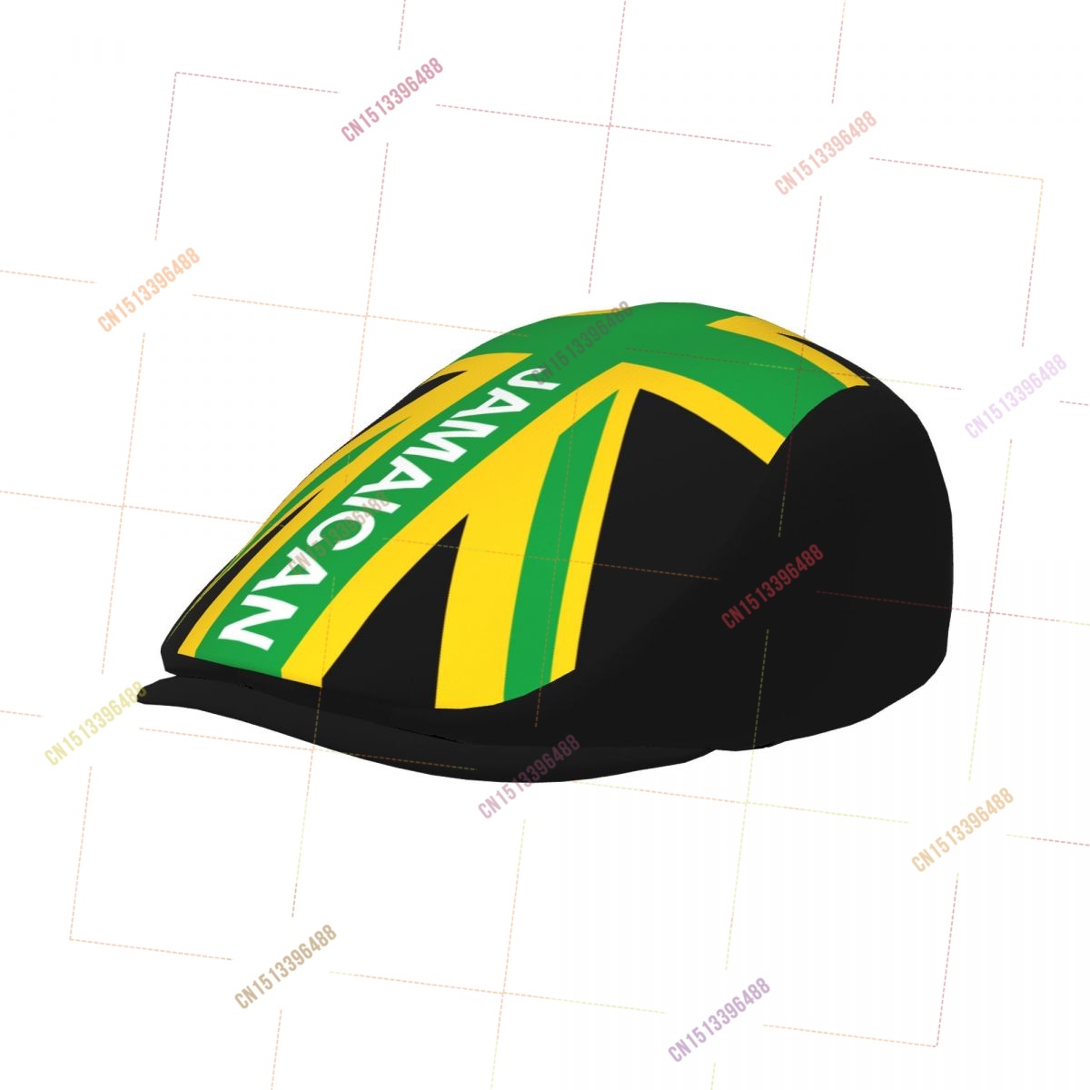 Jamaica UK Flag Men Women Flat - Newsboy Cap Ivy ulasan dan harga