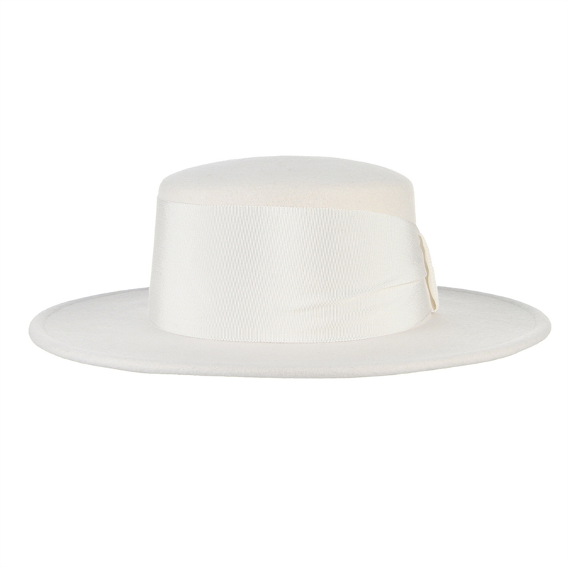 100% Wool White Autumn Winter  - Fedora Hat Wool ulasan dan harga