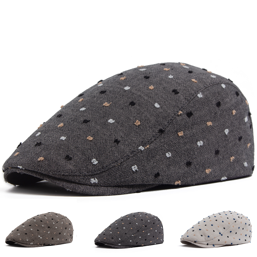 Wmoen Flat Cap With Polka Dot  - Newsboy Cap Ivy ulasan dan harga