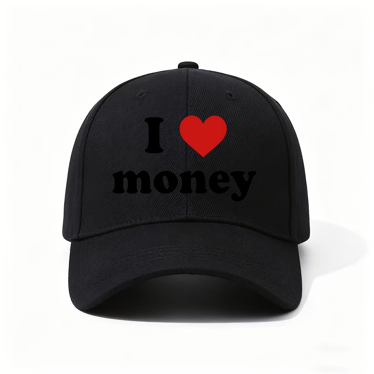 I Love Money Print Baseball Ca - Baseball Cap Structured ulasan dan harga