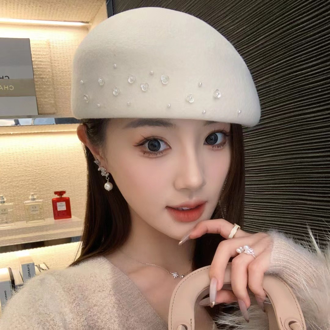 French Entry Lux Wool Beret Wo - Beret French Wool ulasan dan harga