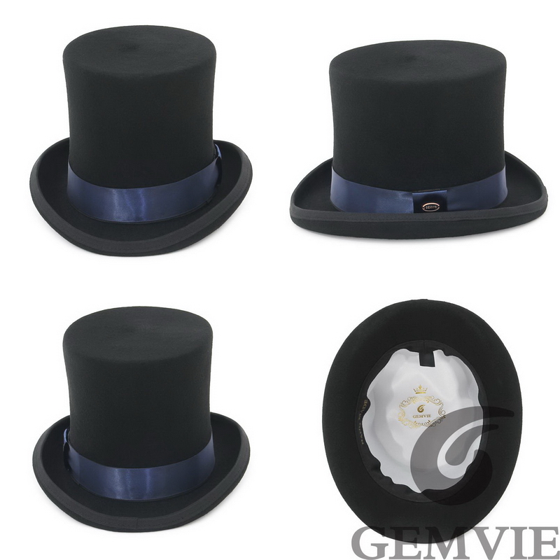 GEMVIE 17cm 100% Wool Felt Top - Fedora Hat Wool ulasan dan harga