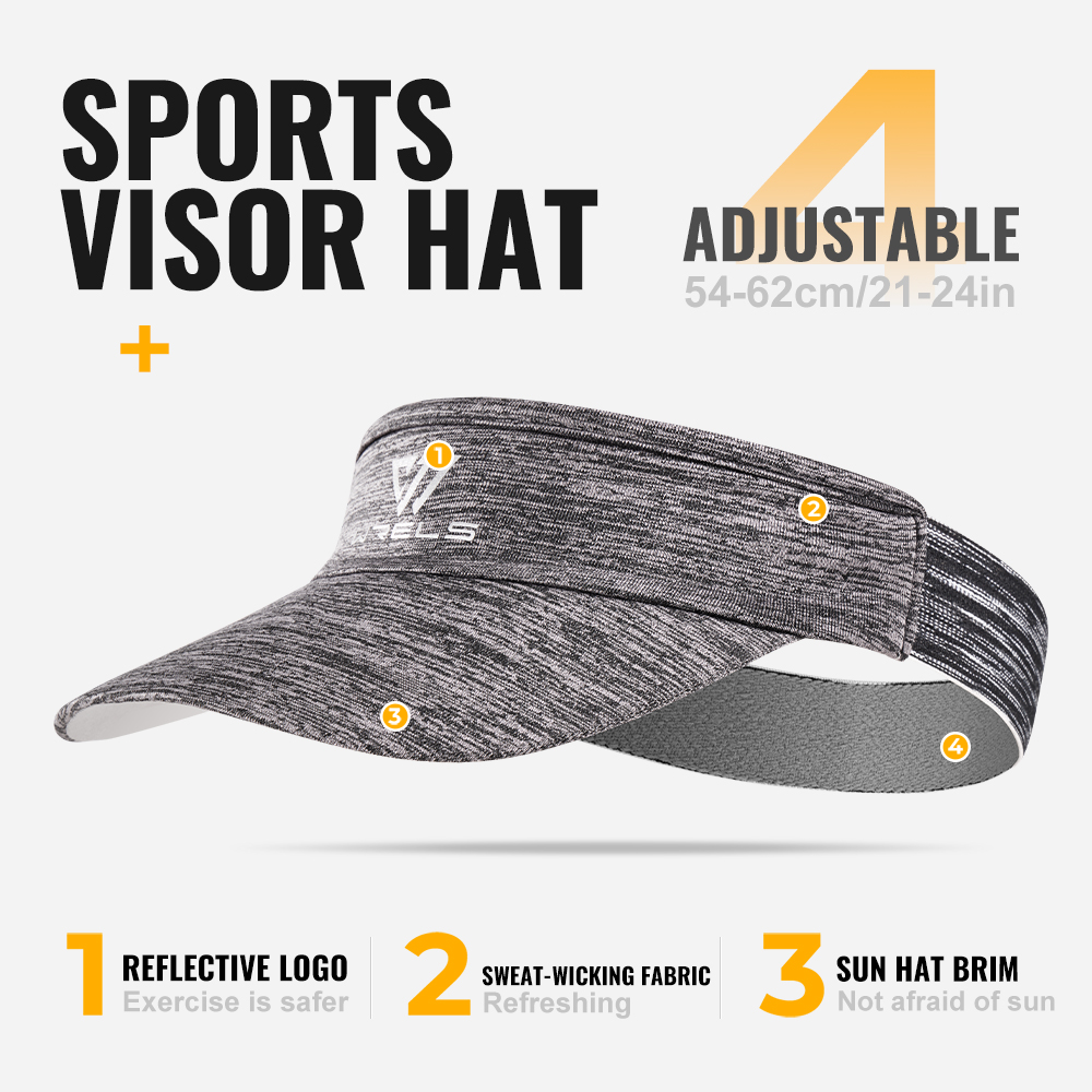 WRELS Sports Sun Visor Hats Br - Running Cap Lightweight ulasan dan harga