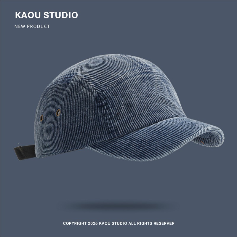 Unisex 5-Panel Corduroy Cap, S - Corduroy Cap 5 Panel ulasan dan harga