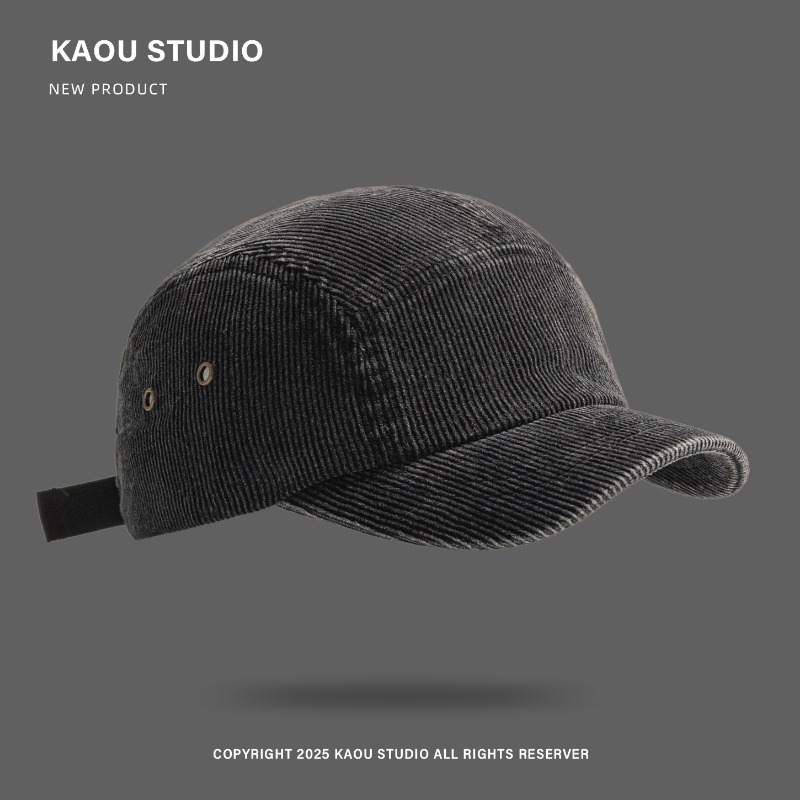 Unisex 5-Panel Corduroy Cap, S - Corduroy Cap 5 Panel ulasan dan harga