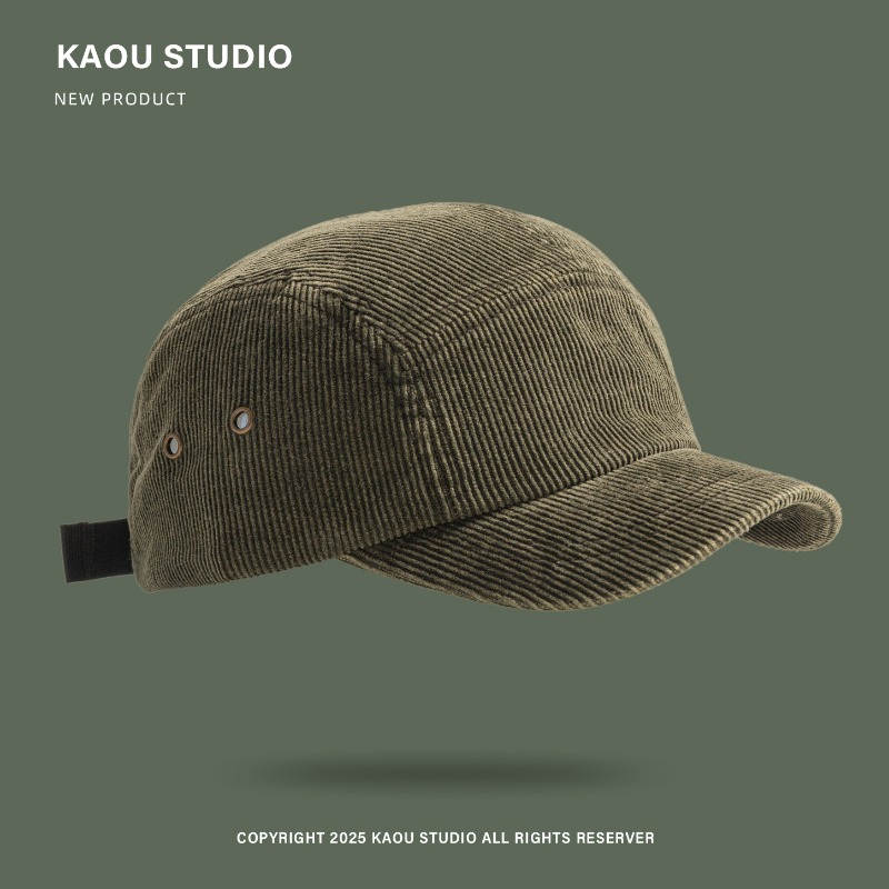 Unisex 5-Panel Corduroy Cap, S - Corduroy Cap 5 Panel ulasan dan harga