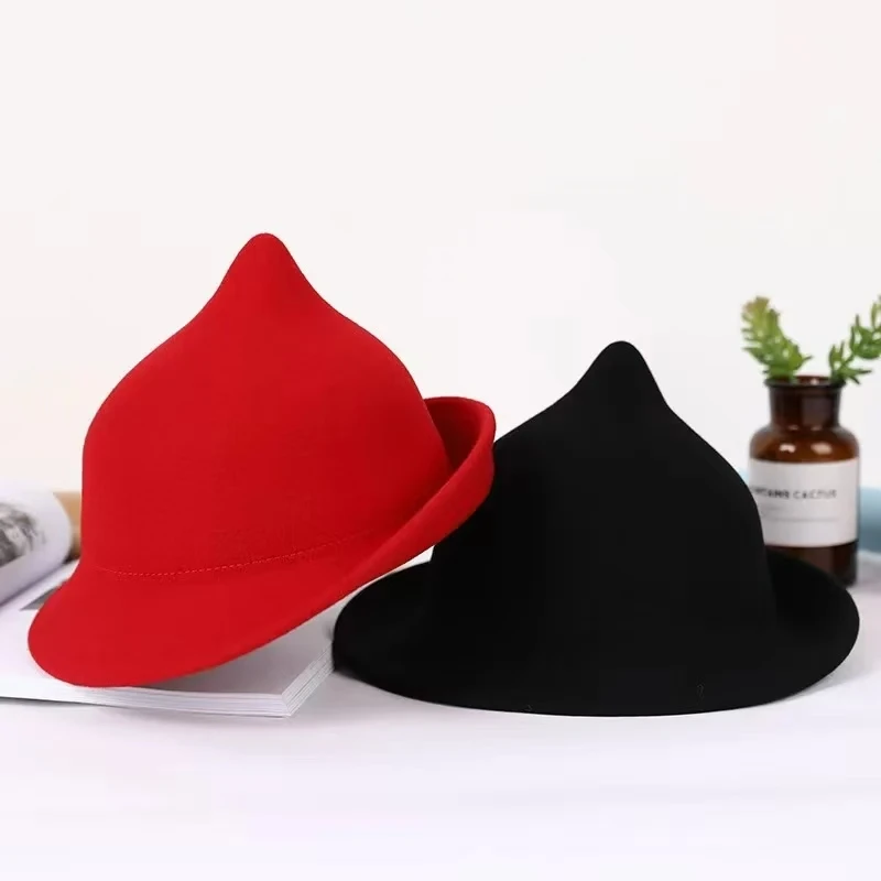 100% Wool Modern Witch Hat Hal - Fedora Hat Wool ulasan dan harga