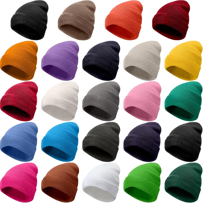 1pc Winter Warm Thick Beanie H - Beanie Cuffed Knit ulasan dan harga