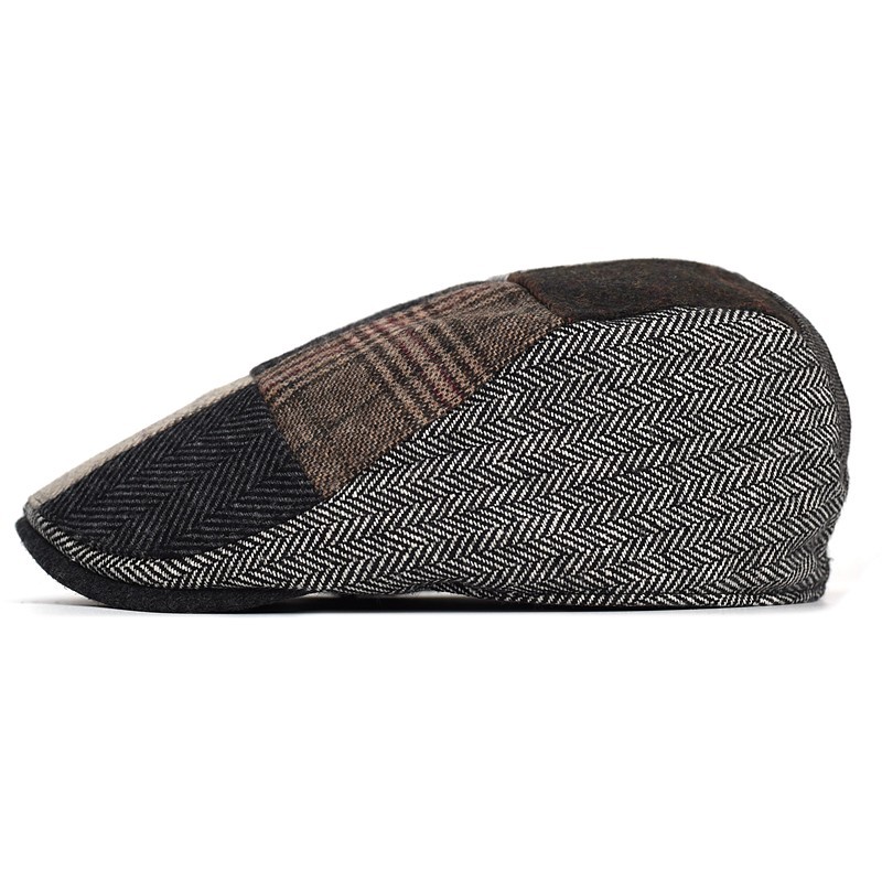 High-End Classic Men's Patchwo - Newsboy Cap Ivy ulasan dan harga