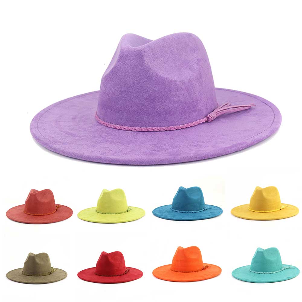 Vegan Suede Hat Teardrop shape - Fedora Hat Wool ulasan dan harga