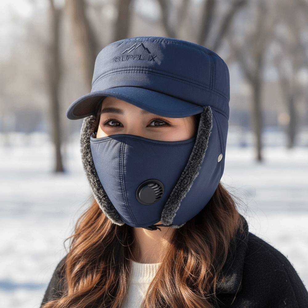 Thickened Winter Trapper Hat D - Trapper Hat Ear Flap ulasan dan harga