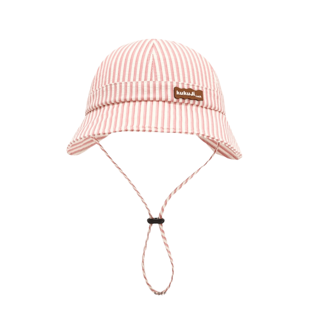 New Striped Baby Bucket Hat Ad - Bucket Hat Cotton ulasan dan harga