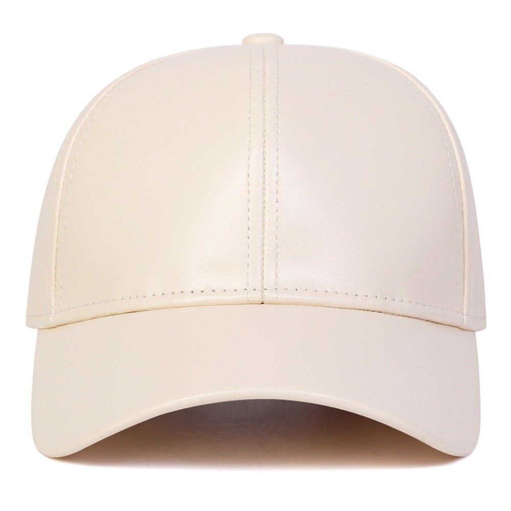 Fashion PU Solid Baseball Cap  - Baseball Cap Structured ulasan dan harga