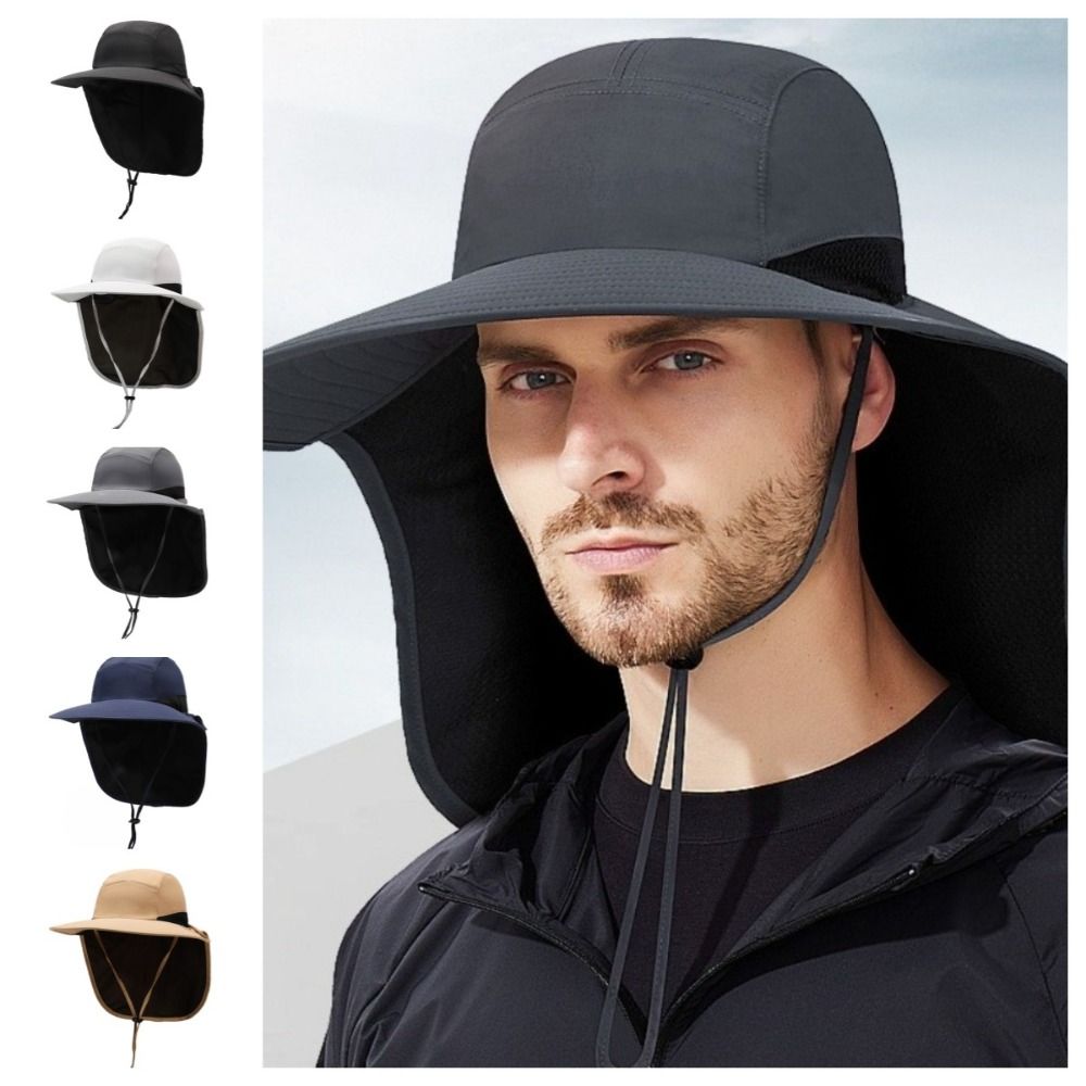 Sunhat Wide Brim Outdoor Sun H - Bucket Hat Cotton ulasan dan harga