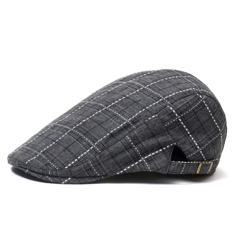 Unisex Cotton Plaid Newsboy Be - Newsboy Cap Ivy ulasan dan harga